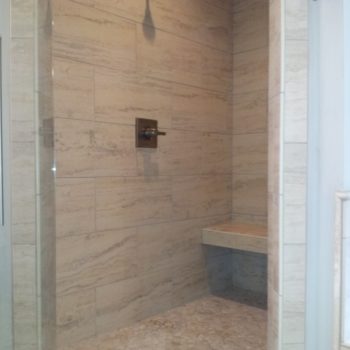 custom tile shower installation